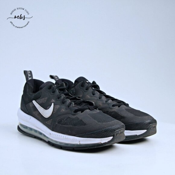 Nike‎ Air Max Genome Running Shoes Black White Men 12 main image 7